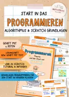 Vorschau - Unterrichtsreihen - Programmieren und Scratch: Startergeheft für ältere Kids - Deckblatt