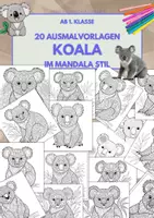 Vorschau - Arbeitsblätter - 20 Koala Mandalas – 20 Ausmalbilder ab der 1. Klasse 🐨🎨 - Deckblatt