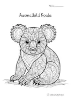 Vorschau - Arbeitsblätter - 20 Koala Mandalas – 20 Ausmalbilder ab der 1. Klasse 🐨🎨 - Seite 2