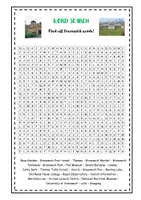 Vorschau - Arbeitsblätter - word search Greenwich - Kl. 5/6 - Deckblatt