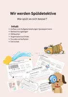 Vorschau - Stundenentwürfe - Wir werden Spüldetektive - Wie spült man richtig? - Deckblatt
