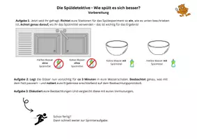 Vorschau - Stundenentwürfe - Wir werden Spüldetektive - Wie spült man richtig? - Seite 3