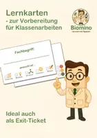Vorschau - Fördermaterial/Inklusion - Lernkarten (Routine) - Biomino - Deckblatt