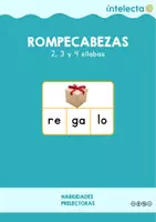 Vista previa - Tarjetas / Manipulativos - Rompecabezas Montessori 2,3,4 sílabas Intelecta - página 1