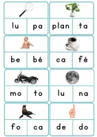 Vista previa - Tarjetas / Manipulativos - Rompecabezas Montessori 2,3,4 sílabas Intelecta - página 3