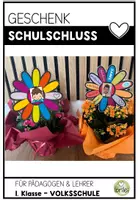 Vorschau - Mal- und Bastelvorlagen - Abschiedsgeschenk - Sommerferien - Volksschule - Schule - Lehrer - Pädagogen - Deckblatt