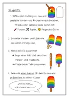Vorschau - Mal- und Bastelvorlagen - Lieblingseis / Eis am Stiel basteln - Kunstprojekt im Sommer - Seite 2