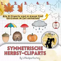 Προεπισκόπηση - Clipart / Γραφήματα - Συμμετρικά φθινοπωρινά Cliparts - Εξώφυλλο