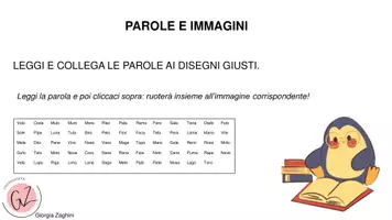 anteprima - Esercizi - Lettura bisillabe piane (ANIMAZIONI PPT) - Pagina 1