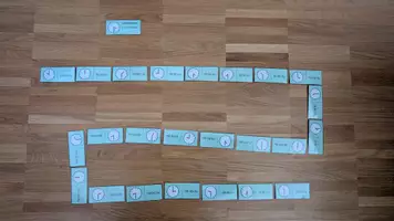 Vorschau - Spiele - Uhrendomino: ganze und halbe Stunde, MIT Ziffern, 12h (V1) - Seite 3