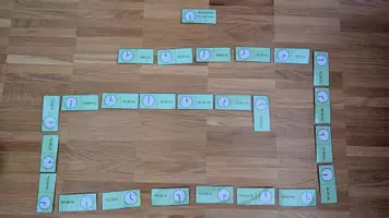 Vorschau - Spiele - Uhrendomino: ganze und halbe Stunde, MIT Ziffern, 12h (V2) - Seite 3