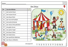 Vorschau - Stundenentwürfe - Lesespur - Der Zirkus (Klasse 1-4) - Seite 2