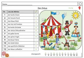 Vorschau - Stundenentwürfe - Lesespur - Der Zirkus (Klasse 1-4) - Seite 3