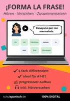 Vorschau - Audio-Dateien - Satzbau & Hörverstehen auf Spanisch – interaktiv & differenziert! - Deckblatt