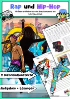 Vorschau - Arbeitsblätter - Rap und Hip-Hop Unterrichtsmaterial - Deckblatt