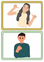 Vorschau - Poster - Flashcards Personal pronouns and form of 'to be' - Seite 1
