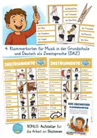 Aperçu - Jeux - jeu allemand: Musik Instrumente Klammerkarten deutsch - Page 1