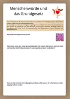 Vorschau - Arbeitsblätter - Menschenwürde - Urteilsbildung, handlungsorientiert - Seite 1