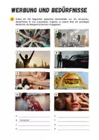 Vorschau - Arbeitsblätter - Werbung und Bedürfnisse - Seite 1