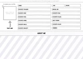 Vorschau - Arbeitsblätter - End of Year Flipbook (7 pages - self profile, class schedule, memory map) - Seite 3