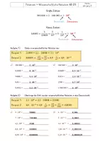 Vorschau - Arbeitsblätter - Potenzen und Wurzeln - wissenschaftliche Notation mit Lösungen AB 09-10 - Seite 2