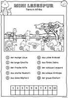Vorschau - Arbeitsblätter - Mini Lesespuren - Klasse 1 - Tiere - dreifach differenziert - Seite 3
