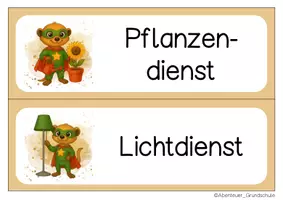 Vorschau - Mal- und Bastelvorlagen - Erdmännchenklasse Klassendienste Klassentier Erdmännchen - Seite 2