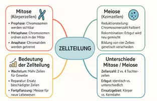 Vorschau - Arbeitsblätter - Arbeitsblätter "Zellteilung" + interaktive Lösung & MP3 + Mindmap - Seite 1