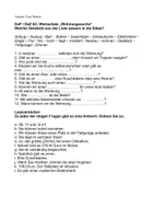 Vorschau - Arbeitsblätter - DaF DaZ A2 Wortschatz und LV Wohnung + Lösung - Deckblatt