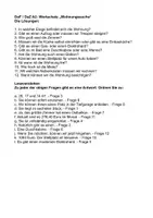 Vorschau - Arbeitsblätter - DaF DaZ A2 Wortschatz und LV Wohnung + Lösung - Seite 1