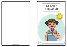 Vorschau - Arbeitsblätter - Sommer-Rätselheft für Vorschule / Kindergarten / 1. Klasse - Seite 2