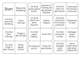 Vorschau - Spiele - Lesekette / Bewegungspause "Sommerferien" - Seite 1