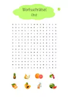 Vorschau - Arbeitsblätter - Wortschatz Obst – Rätsel und Arbeitsblätter - Seite 3