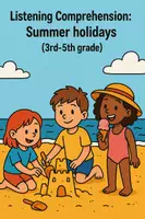 Vorschau - Arbeitsblätter - Listening Comprehension: Summer holidays (3rd-5th grade) - Deckblatt