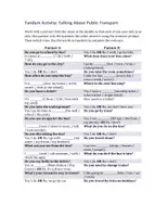 Vorschau - Arbeitsblätter - Talking About Public Transport - Tandem Sheet - Seite 2