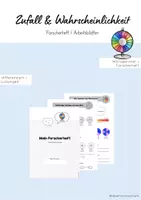 Vorschau - Arbeitsblätter - Zufall & Wahrscheinlichkeit - Forscherheft (differenziert) - Deckblatt