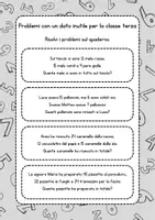 anteprima - Esercizi - Problemi con un dato inutile classe terza scuola primaria - Pagina 3
