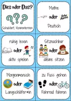 Vorschau - Spiele - Dies oder das? Entscheidungsfragen zum Schulstart, kennenlernen - Seite 1