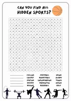 Vorschau - Arbeitsblätter - Sports - Words Serach (4 Versionen) + QUiZ - Seite 2
