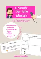 Vorschau - Arbeitsblätter - Nietzsche- Der tolle Mensch - Deckblatt
