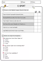 Vorschau - Arbeitsblätter - E-Sport Arbeitsblätter mit Fragen + Lösungen Lesetext - Seite 2