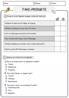 Vorschau - Arbeitsblätter - Fake-Produkte Arbeitsblätter mit Fragen + Lösungen Lesetext - Seite 2