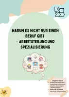 Vorschau - Stundenentwürfe - Arbeitsteilung & Entstehung von Berufen (Gruppenpuzzle) - Deckblatt