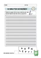 Vorschau - Arbeitsblätter - 10 Min Schreiben - Deckblatt