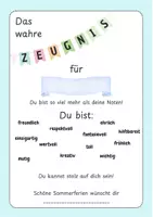 Vorschau - Anderer Materialtyp - Das wahre Zeugnis - persönliches Abschlusszeugnis zum Schuljahresende - Seite 3