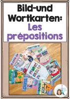 Vorschau - Arbeitsblätter - Bild-und Wortkarten/ Arbeitsblatt: Les Prépositions (Édition: Animaux) - Deckblatt