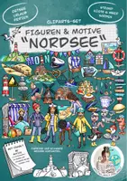 Vorschau - Arbeitsblätter - Cliparts-Set Figuren & Motive "Nordsee" / Ostsee Meer - Deckblatt