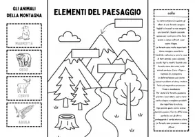 anteprima - Altro tipo di materiale - Lapbook sulla montagna da stampare - Pagina 1