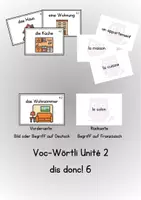 Vorschau - Bildkarten - dis donc 6! Unité 2 - Vokabel Karten - Deckblatt