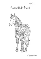 Vorschau - Mal- und Bastelvorlagen - 29 Pferd Ausmalbilder im Mandala Style ab 1.Kl 🐴 - Seite 2